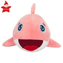 CHStoy #20C8010B Singing Shark Baby Plush Doll Led Sea Animal plush Toy Custom Available